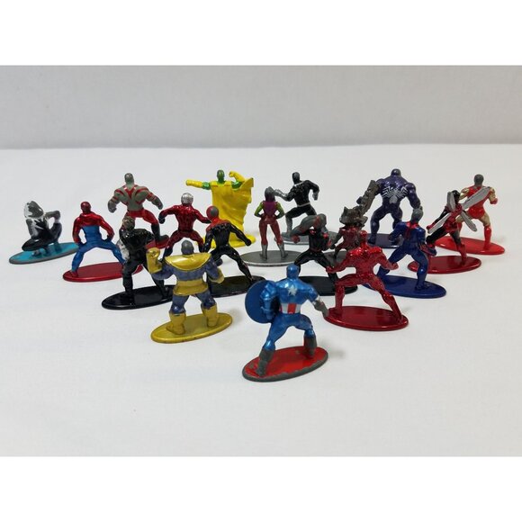 Marvel Nano Metalfigs mixed lot of 18 figures Spider-verse Spider-man Thanos - Picture 7 of 16